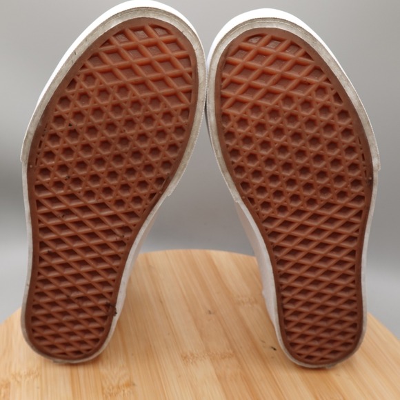 Vans Shoes Women 6.5 White Old Skool Stacked Platform Sneakers Skate Road Flaw - Picture 8 of 11